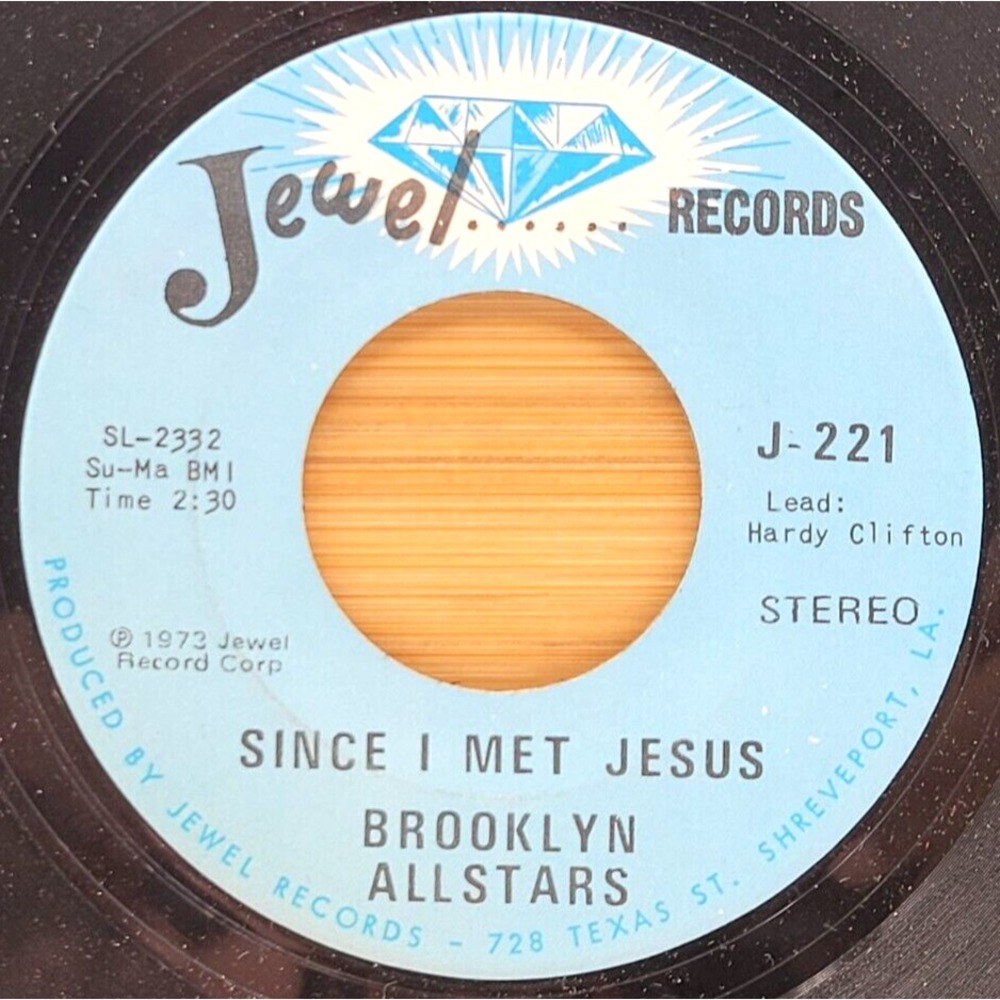 BROOKLYN ALLSTARS - SINCE I MET JESUS / OLD RUGGED CROSS - BLACK GOSPEL 45